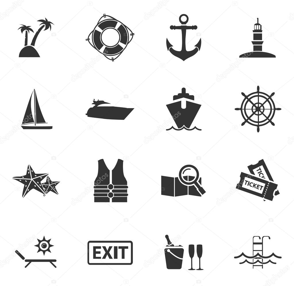 Cruise icon set