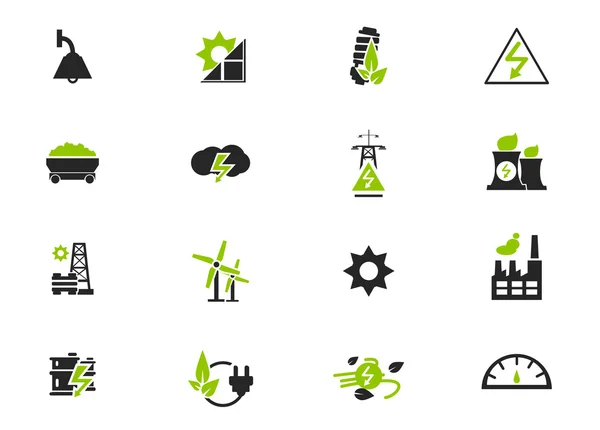 Energy and power icons — Stock Vector