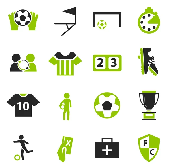 Soccer icon set — Stock Vector