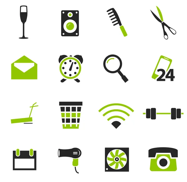 Set de iconos del hotel — Vector de stock