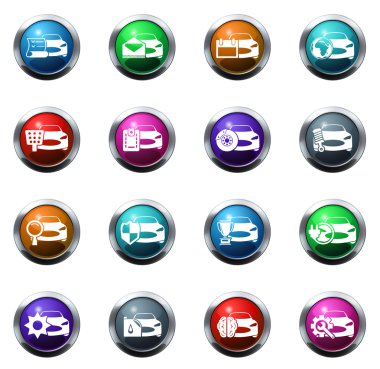 Araba Servis simge seti