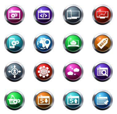 seo ve geliştirme simgeler kümesi