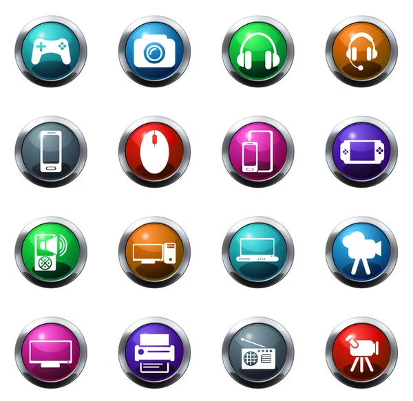 Gadget icons set — Stock Vector