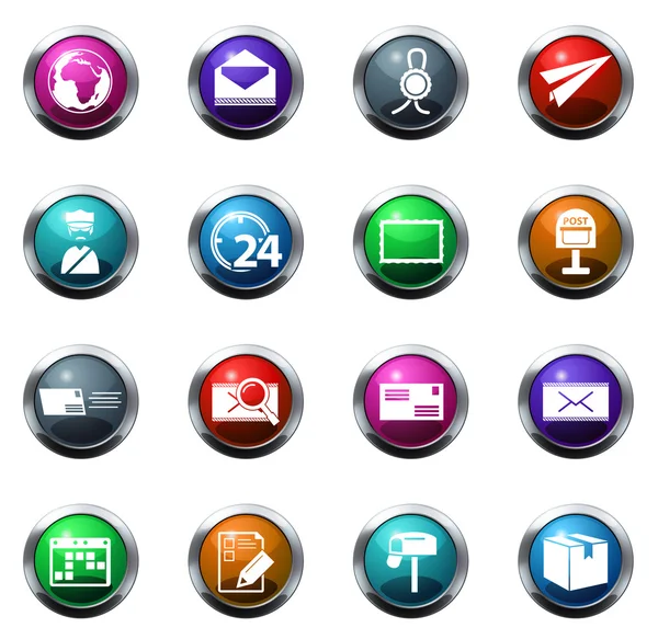Post service icons — Stock Vector