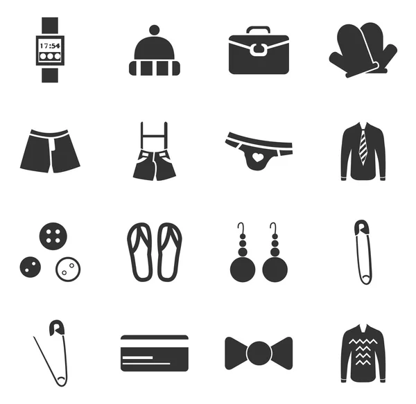 Conjunto de ícones de roupas —  Vetores de Stock