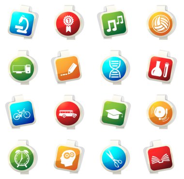 okul Icons set
