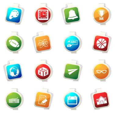okul Icons set
