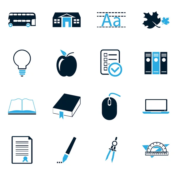 School icon set — Stock Vector