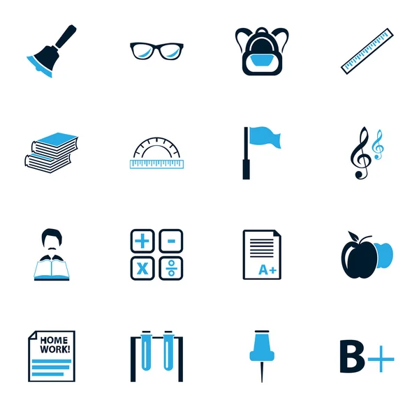 School icoon set — Stockvector