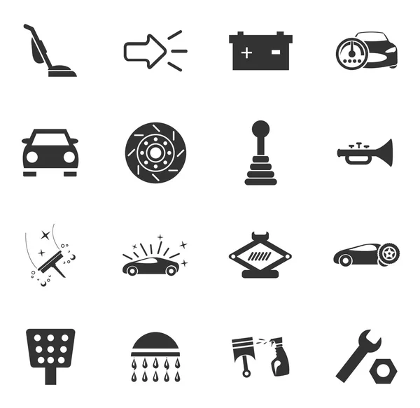 Car shop icons set — Stock Vector