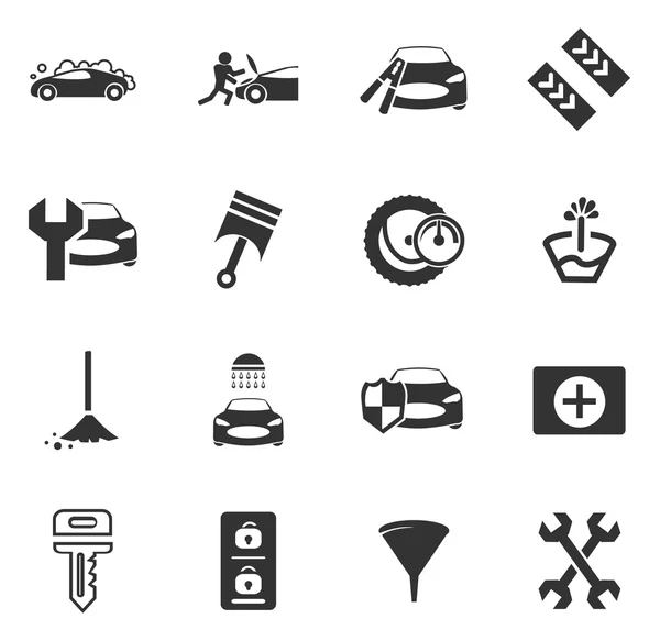 Tienda de coches iconos conjunto — Archivo Imágenes Vectoriales