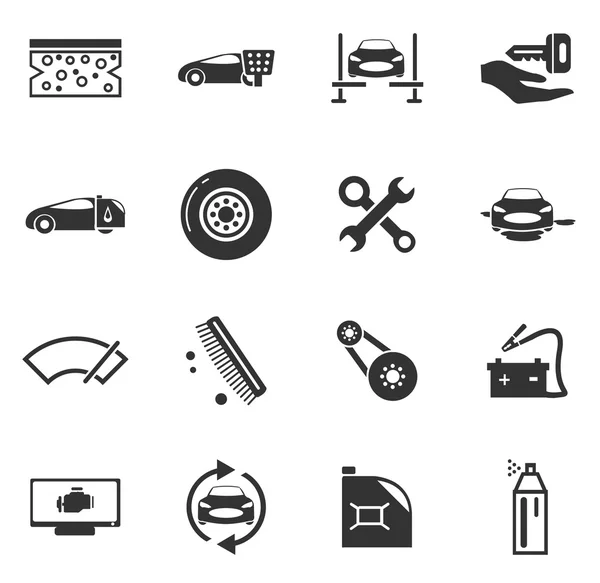 Tienda de coches iconos conjunto — Vector de stock