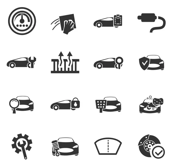 Tienda de coches iconos conjunto — Vector de stock