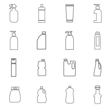 Ev Kimyasalları Icons set