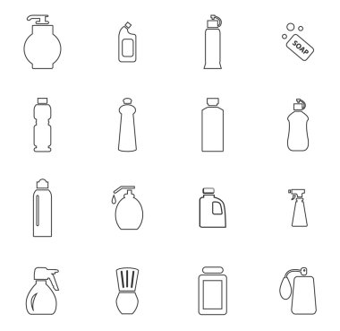 Ev Kimyasalları Icons set