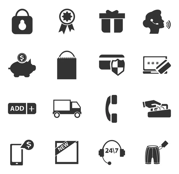 E-commerce icons set — Stock Vector