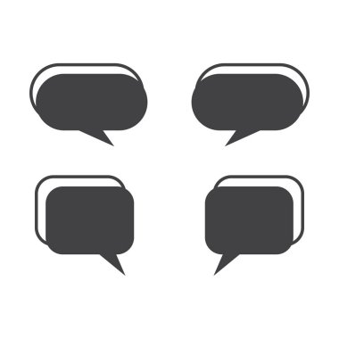 Konuşma baloncukları vektör kümesi