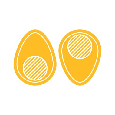 Yumurta hattı düz tasarım vektör görüntüsü