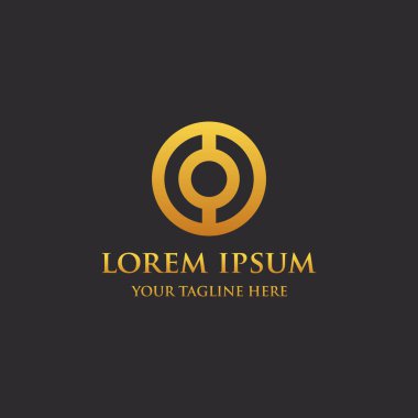 Zarif şirket altın logo vektör görüntüsü
