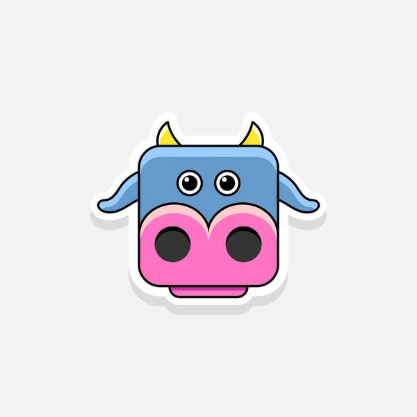 Icon Cow Vector Image — Stock Vector