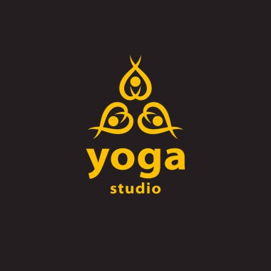  yoga soyut logo vektör görüntüsü