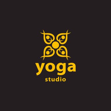  yoga soyut logo vektör görüntüsü