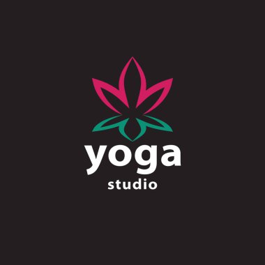  yoga soyut logo vektör görüntüsü