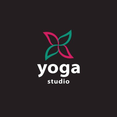  yoga soyut logo vektör görüntüsü