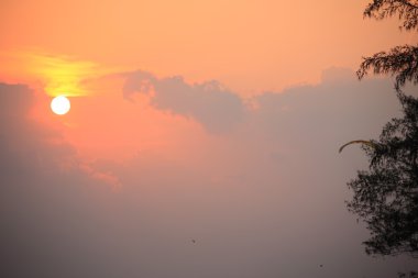 bulutlar ve gün batımı