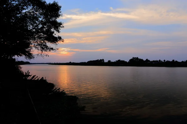 Coucher de soleil et rivières — Photo