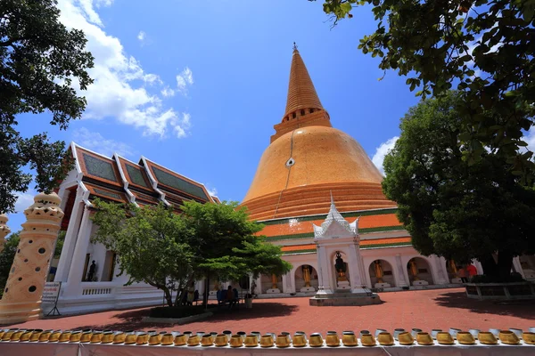 Phra Pathom Chedi, pagoda, el hito de Nakhon Pathom — Foto de Stock