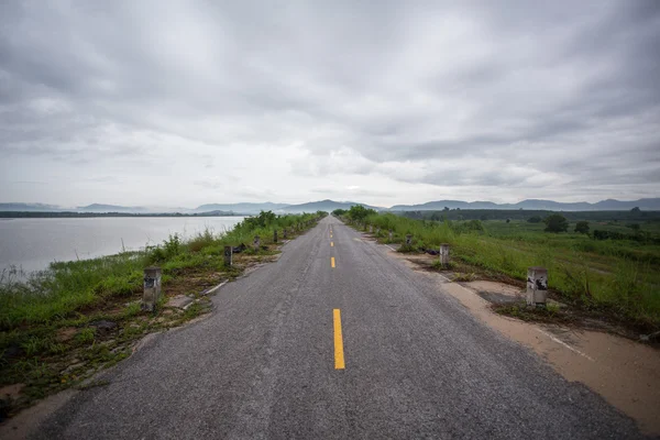 Carretera y hierba — Foto de Stock