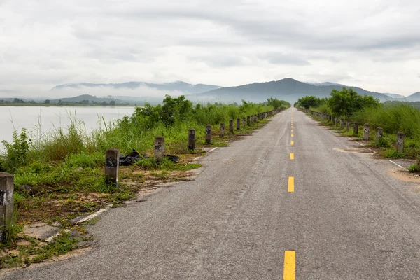 Carretera y hierba — Foto de Stock