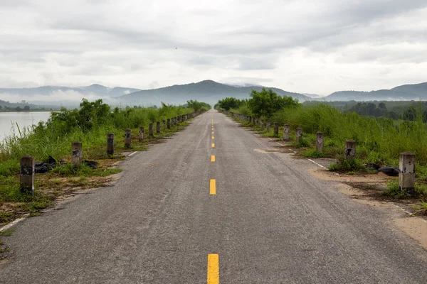 Carretera y hierba — Foto de Stock