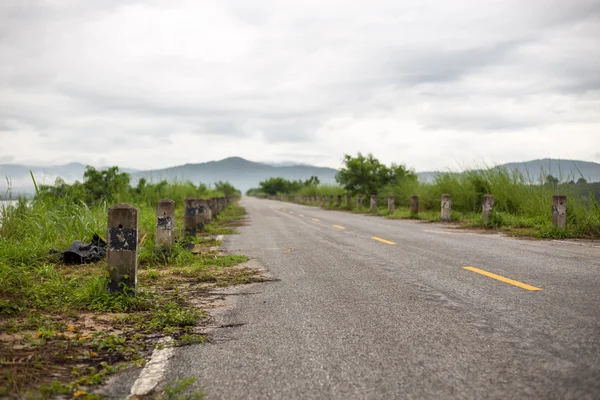 Carretera y hierba — Foto de Stock