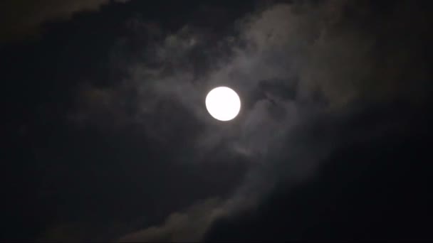 月亮和云 — 图库视频影像