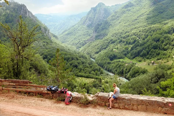 Tara River Canyon Landscape, Montenegro — Stock Photo, Image