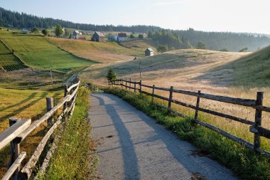 Kırsal yol Durmitor Milli Parkı, Karadağ