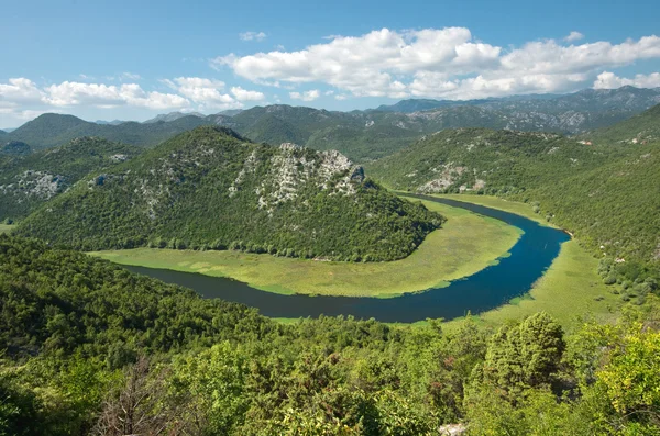 Crnojevica 강 호수 Skadar 국립 공원, 몬테네그로 — 스톡 사진