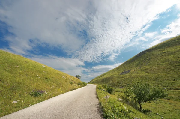 Estrada da montanha em Montenegro — Fotografia de Stock