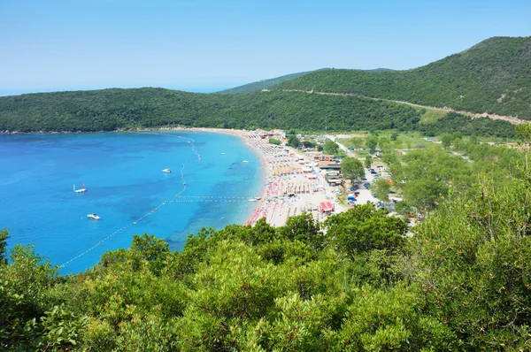Jaz Beach i Budva, Montenegro — Stockfoto