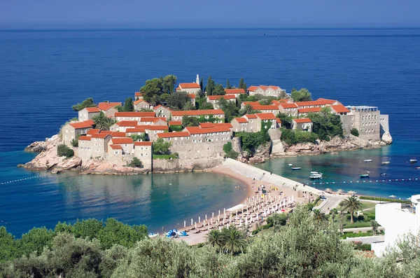 Sveti stefan wyspa, Czarnogóra — Zdjęcie stockowe