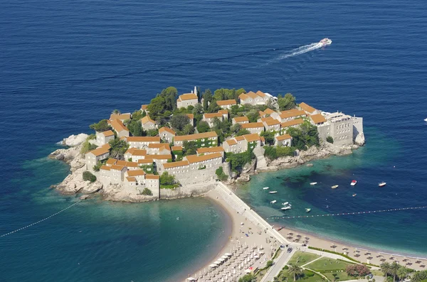 Wyspa sveti stefan, Czarnogóra — Zdjęcie stockowe