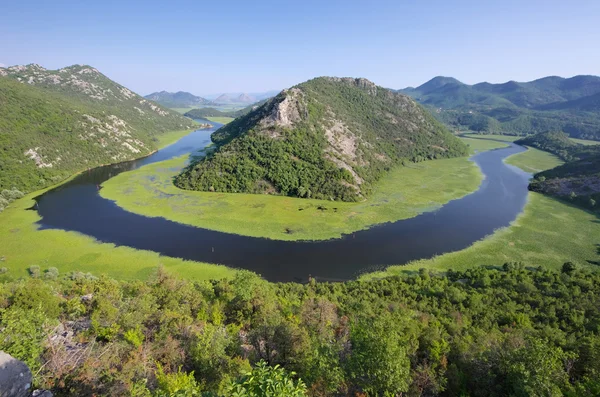 Crnojevica River och Lake Skadar National Park, Montenegro — Stockfoto