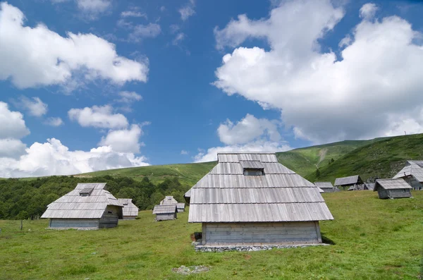 Дерев'яні Lodge в Чорногорії — стокове фото