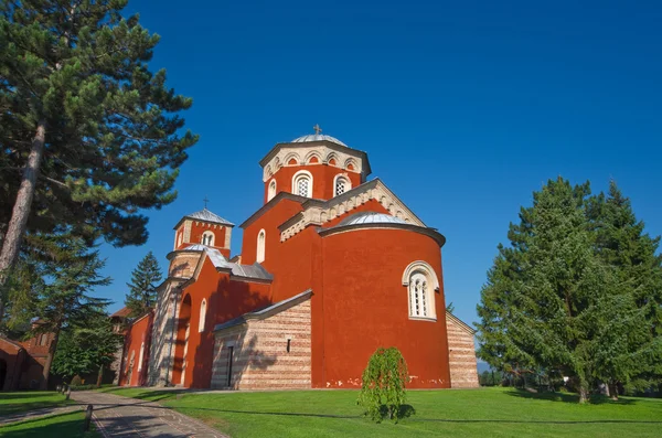 Zica klášter v srbském Kraljevu — Stock fotografie