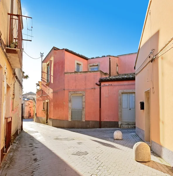 Színes Street, Palazzolo Acreide, Szicíliában — Stock Fotó