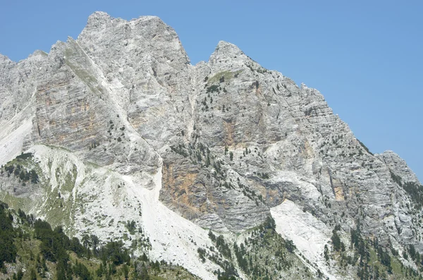 Montanha de alpes albaneses — Fotografia de Stock