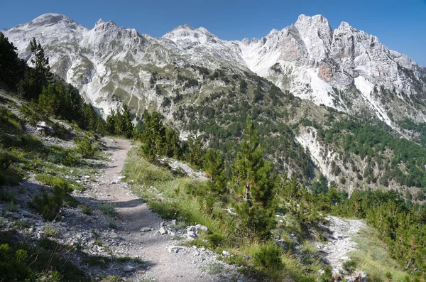 Alpes albaneses da cordilheira — Fotografia de Stock