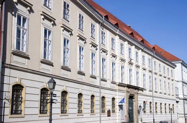 Edifícios Perspectivos no Castelo Distrito de Budapeste — Fotografia de Stock